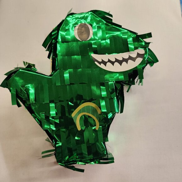 Green Mini Foil Dino Pinata - Picture 2 of 5